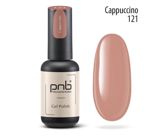 Изображение  Gel polish for nails PNB Gel Polish 8 ml, № 121, Volume (ml, g): 8, Color No.: 121