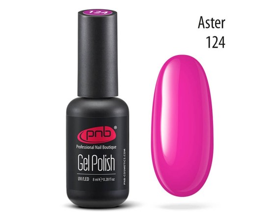 Изображение  Gel polish for nails PNB Gel Polish 8 ml, № 124, Volume (ml, g): 8, Color No.: 124