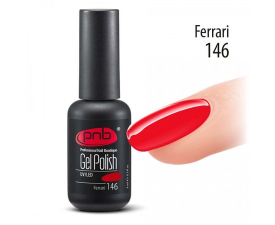 Изображение  Gel polish for nails PNB Gel Polish 8 ml, № 146, Volume (ml, g): 8, Color No.: 146