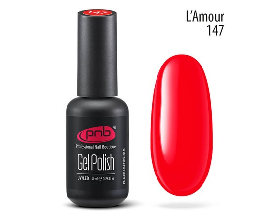 Изображение  Gel polish for nails PNB Gel Polish 8 ml, № 147, Volume (ml, g): 8, Color No.: 147