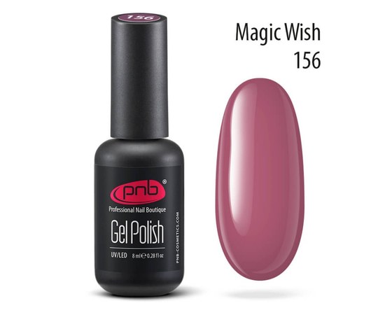 Изображение  Gel polish for nails PNB Gel Polish 8 ml, № 156, Volume (ml, g): 8, Color No.: 156