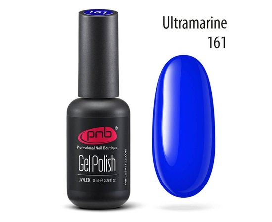 Изображение  Gel polish for nails PNB Gel Polish 8 ml, № 161, Volume (ml, g): 8, Color No.: 161