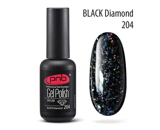 Изображение  Gel polish for nails PNB Gel Polish 8 ml, № 204, Volume (ml, g): 8, Color No.: 204
