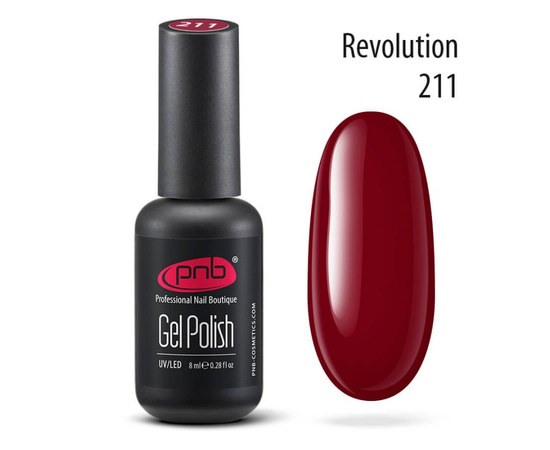 Изображение  Gel polish for nails PNB Gel Polish 8 ml, № 211, Volume (ml, g): 8, Color No.: 211