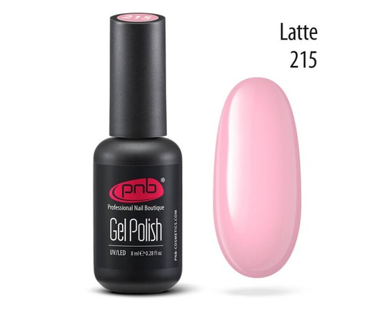 Изображение  Gel polish for nails PNB Gel Polish 8 ml, № 215, Volume (ml, g): 8, Color No.: 215