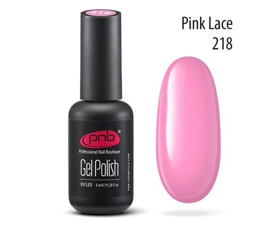 Изображение  Gel polish for nails PNB Gel Polish 8 ml, № 218, Volume (ml, g): 8, Color No.: 218