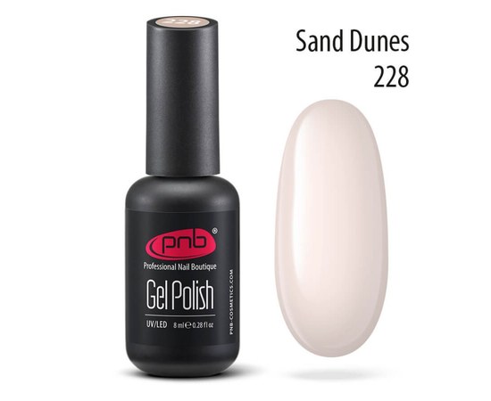 Изображение  Gel polish for nails PNB Gel Polish 8 ml, № 228, Volume (ml, g): 8, Color No.: 228