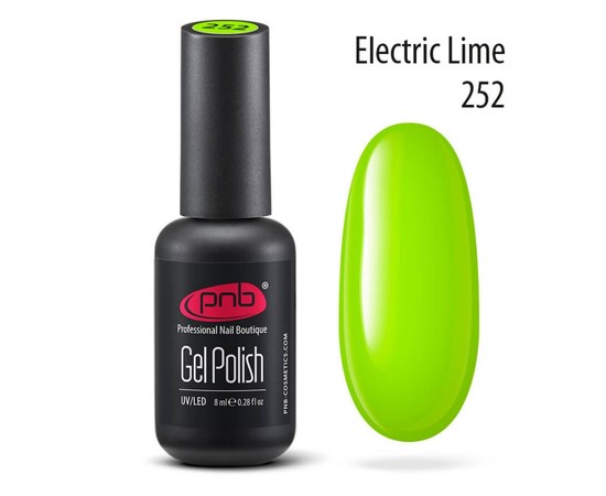 Изображение  Gel polish for nails PNB Gel Polish 8 ml, № 252, Volume (ml, g): 8, Color No.: 252