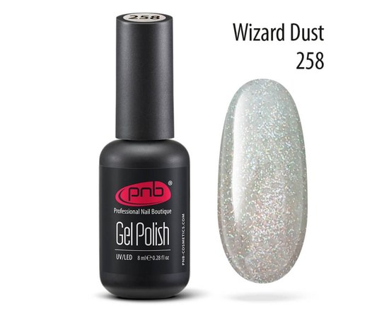 Изображение  Gel polish for nails PNB Gel Polish 8 ml, № 258, Volume (ml, g): 8, Color No.: 258