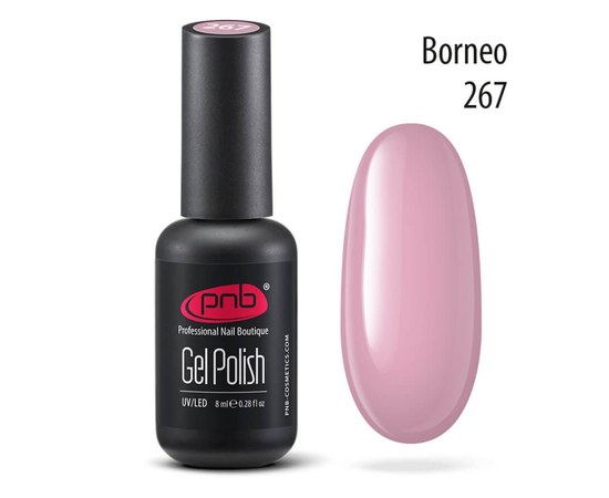 Изображение  Gel polish for nails PNB Gel Polish 8 ml, № 267, Volume (ml, g): 8, Color No.: 267