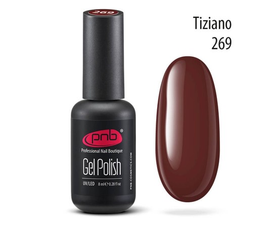Изображение  Gel polish for nails PNB Gel Polish 8 ml, № 269, Volume (ml, g): 8, Color No.: 269