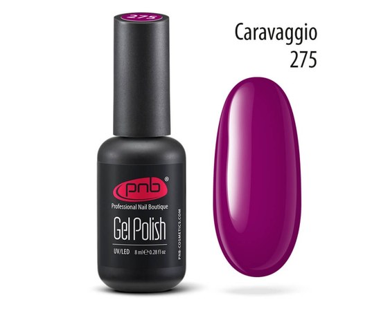 Изображение  Gel polish for nails PNB Gel Polish 8 ml, № 275, Volume (ml, g): 8, Color No.: 275