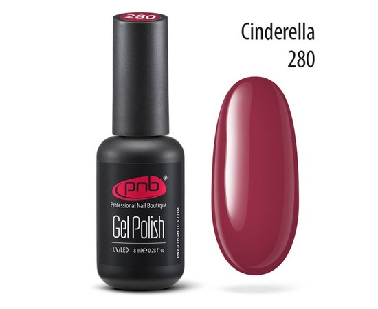 Изображение  Gel polish for nails PNB Gel Polish 8 ml, № 280, Volume (ml, g): 8, Color No.: 280