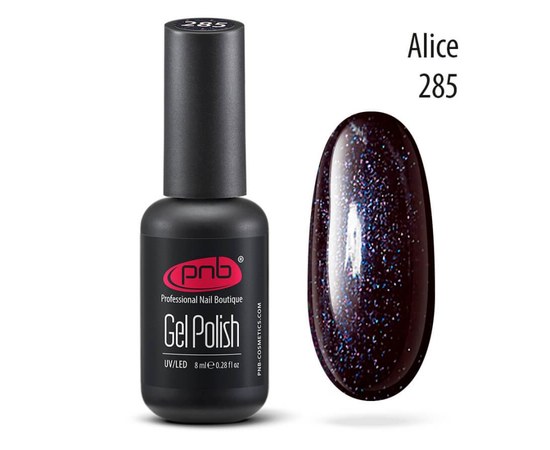 Изображение  Gel polish for nails PNB Gel Polish 8 ml, № 285, Volume (ml, g): 8, Color No.: 285