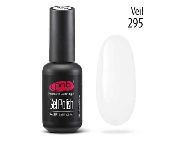 Изображение  Gel polish for nails PNB Gel Polish 8 ml, № 295, Volume (ml, g): 8, Color No.: 295