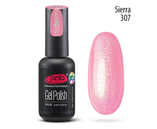 Изображение  Gel polish for nails PNB Gel Polish 8 ml, № 307, Volume (ml, g): 8, Color No.: 307