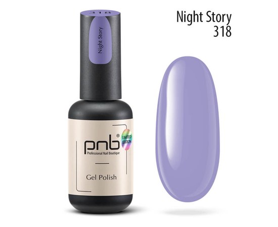 Изображение  Gel polish for nails PNB Gel Polish 8 ml, No. 318, Volume (ml, g): 8, Color No.: 318