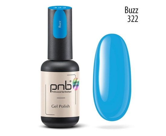 Изображение  Gel polish for nails PNB Gel Polish 8 ml, № 322, Volume (ml, g): 8, Color No.: 322
