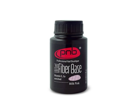 Изображение  Base with nylon fibers PNB Fiber Base 30 ml, Milk Pink