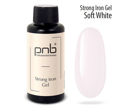 Изображение  Strong Iron Gel PNB Sculpting Strong Iron Gel Soft White, 50 ml, Volume (ml, g): 50, Color No.: soft white