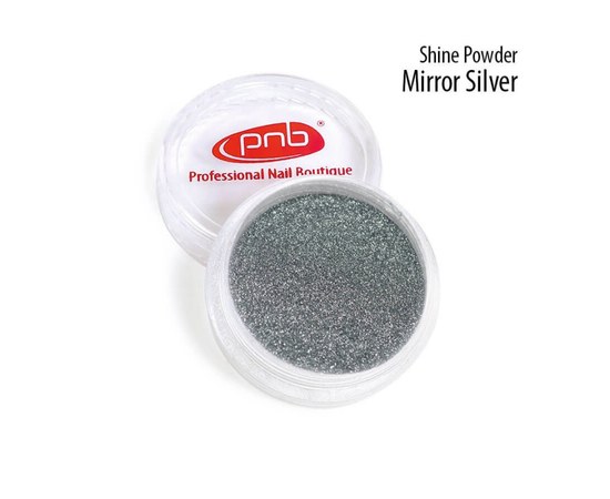 Зображення  Втирка для нігтів PNB Shine Powder 0.5 г, Silver