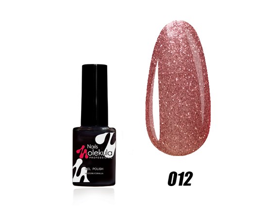 Изображение  Nails Molekula Gel Polish 6 ml, № 012 Pink shimmer, Volume (ml, g): 6, Color No.: 12
