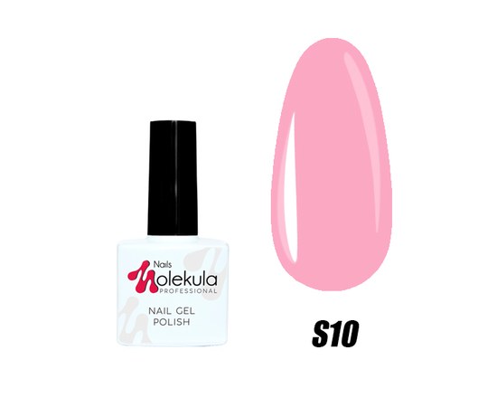 Изображение  Гель-лак для ногтей Nails Molekula Gel Polish 11 мл, № S10 Pink Flamingo, Объем (мл, г): 11, Цвет №: S10