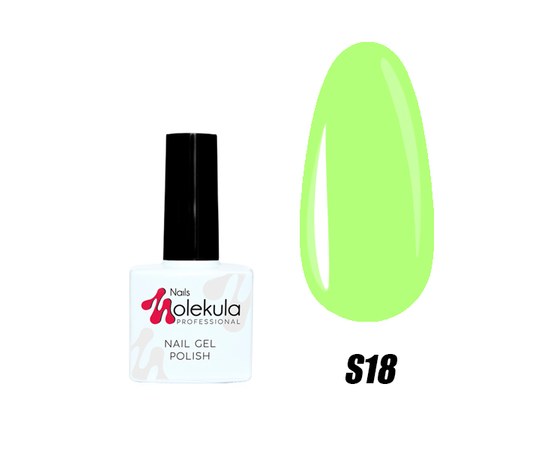 Изображение  Nails Molekula Gel Polish 11 ml, No. S18 Margarita, Volume (ml, g): 11, Color No.: S18