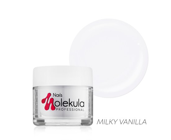 Зображення  Гель для нігтів Nails Molekula LED Milky Vanilla, 15, Об'єм (мл, г): 15
