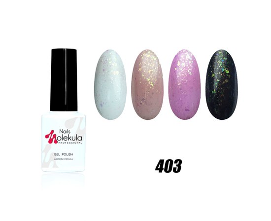 Изображение  Гель-лак для ногтей Nails Molekula Opal Vulcanic 6 мл, № 403, Объем (мл, г): 6, Цвет №: 403