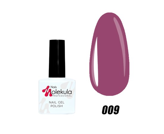Зображення  Гель-лак для нігтів Nails Molekula Gel Polish №09 Какао-пурпур, Об'єм (мл, г): 11, Цвет №: 009