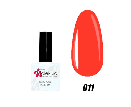 Изображение  Nails Molekula Gel Polish 11 ml, № 011 Scarlet, Volume (ml, g): 11, Color No.: 11