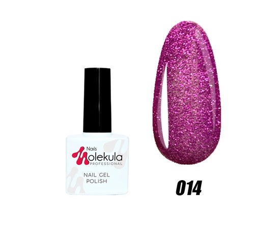 Изображение  Nails Molekula Gel Polish 11 ml, № 014 Lilac shimmer, Volume (ml, g): 11, Color No.: 14