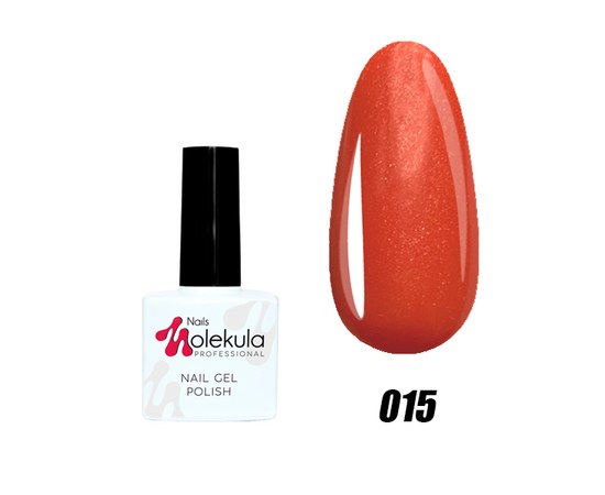 Изображение  Nails Molekula Gel Polish 11 ml, № 015 Peach pearl, Volume (ml, g): 11, Color No.: 15
