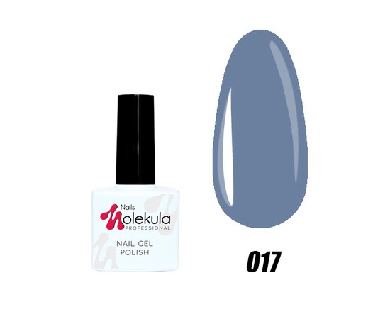 Изображение  Nails Molekula Gel Polish 11 ml, No. 017 Gray, Volume (ml, g): 11, Color No.: 17