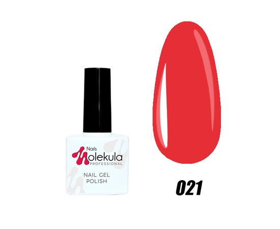 Зображення  Гель-лак для нігтів Nails Molekula Gel Polish № 21 Червоно-цегляний, Об'єм (мл, г): 11, Цвет №: 021