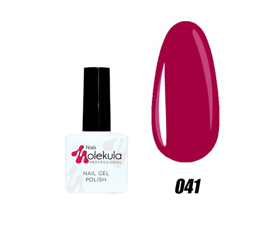 Изображение  Nails Molekula Gel Polish 11 ml, № 041 Dark raspberry, Volume (ml, g): 11, Color No.: 41