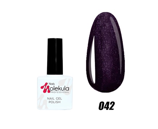 Зображення  Гель-лак для нігтів Nails Molekula Gel Polish № 42 Баклажан, Об'єм (мл, г): 11, Цвет №: 042