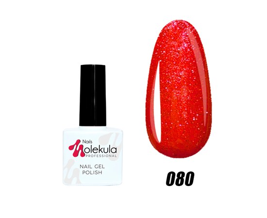 Зображення  Гель-лак для нігтів Nails Molekula Gel Polish №80 Хамелеон з рожевим відливом, Об'єм (мл, г): 11, Цвет №: 080