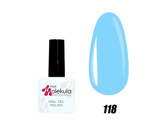 Зображення  Гель-лак для нігтів Nails Molekula Gel Polish № 118, Об'єм (мл, г): 11, Цвет №: 118