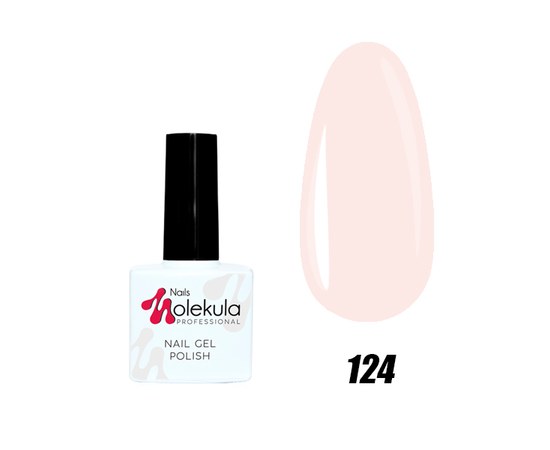 Зображення  Гель-лак для нігтів Nails Molekula Gel Polish № 124, Об'єм (мл, г): 11, Цвет №: 124