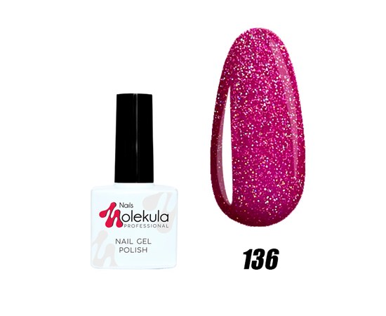 Изображение  Nails Molekula Gel Polish 11 ml, № 136, Volume (ml, g): 11, Color No.: 136