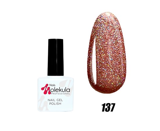 Зображення  Гель-лак для нігтів Nails Molekula Gel Polish № 137, Об'єм (мл, г): 11, Цвет №: 137