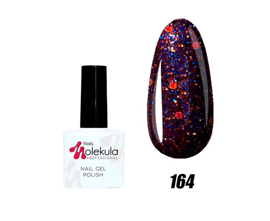 Зображення  Гель-лак для нігтів Nails Molekula Gel Polish № 164, Об'єм (мл, г): 11, Цвет №: 164