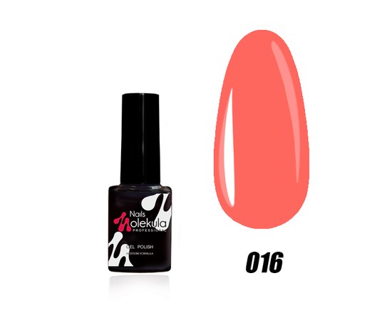 Изображение  Nails Molekula Gel Polish 6 ml, № 016 Peach, Volume (ml, g): 6, Color No.: 16