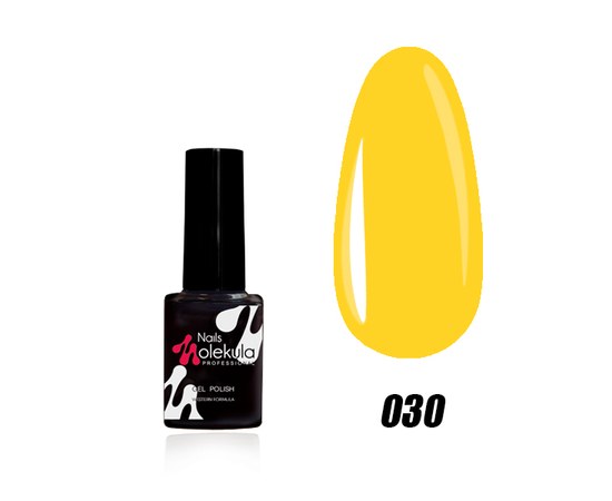 Изображение  Nails Molekula Gel Polish 6 ml, № 030 Yellow, Volume (ml, g): 6, Color No.: 30