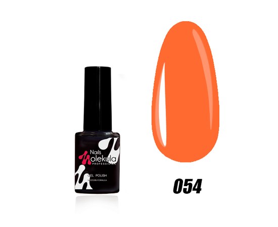 Изображение  Nails Molekula Gel Polish 6 ml, № 054 Orange, Volume (ml, g): 6, Color No.: 54