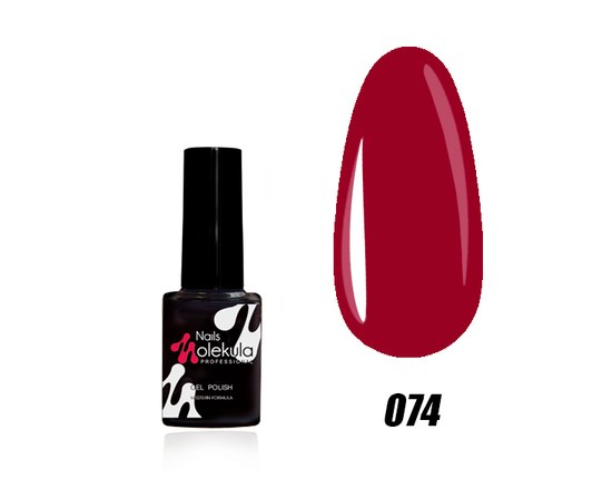 Изображение  Nails Molekula Gel Polish 6 ml, № 074 Dark red, Volume (ml, g): 6, Color No.: 74