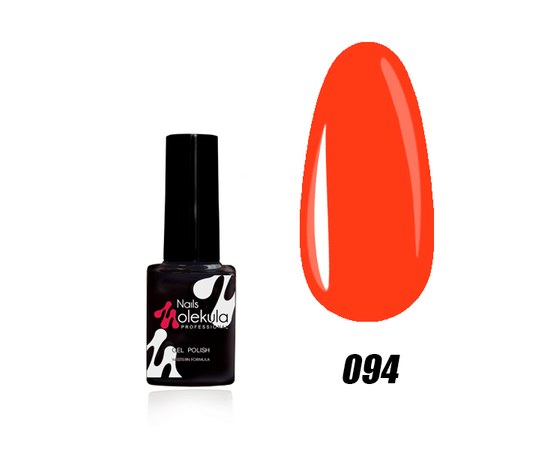 Изображение  Nails Molekula Gel Polish 6 ml, № 094 Neon Orange, Volume (ml, g): 6, Color No.: 94