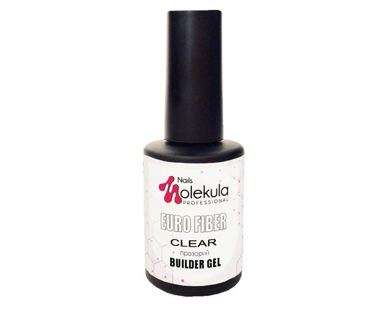 Изображение  Base for gel polish Nails Molekula Base Euro Fiber Gel 12 ml, Clear